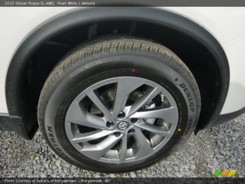 Pearl White / Almond 2015 Nissan Rogue SL AWD