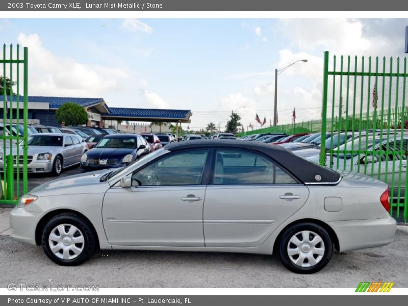 Lunar Mist Metallic / Stone 2003 Toyota Camry XLE