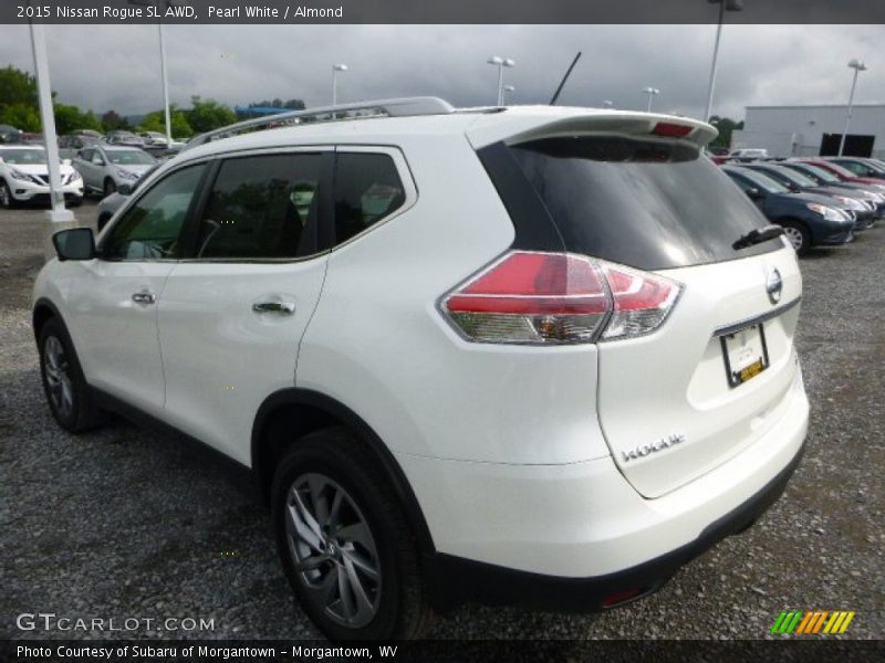Pearl White / Almond 2015 Nissan Rogue SL AWD