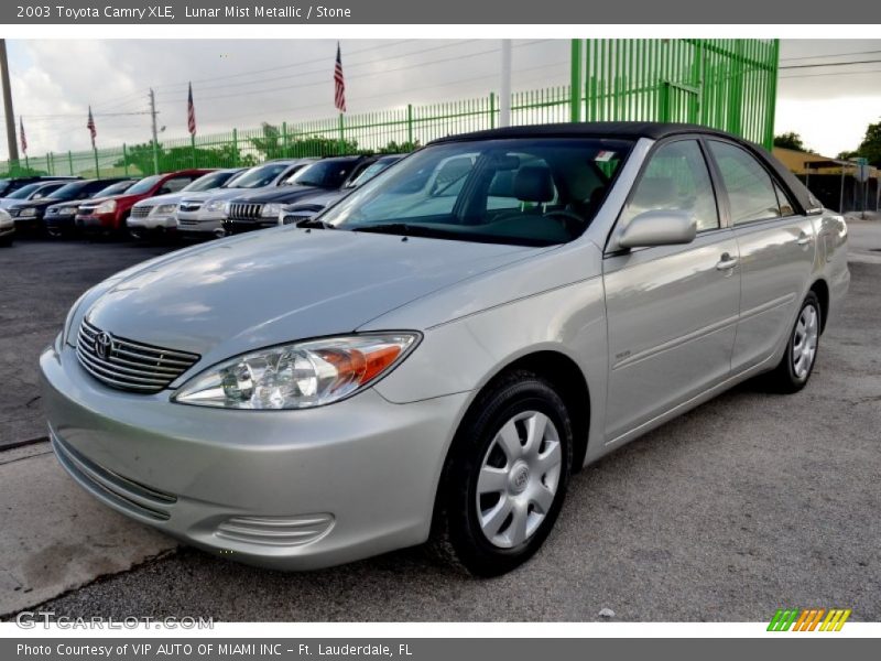 Lunar Mist Metallic / Stone 2003 Toyota Camry XLE