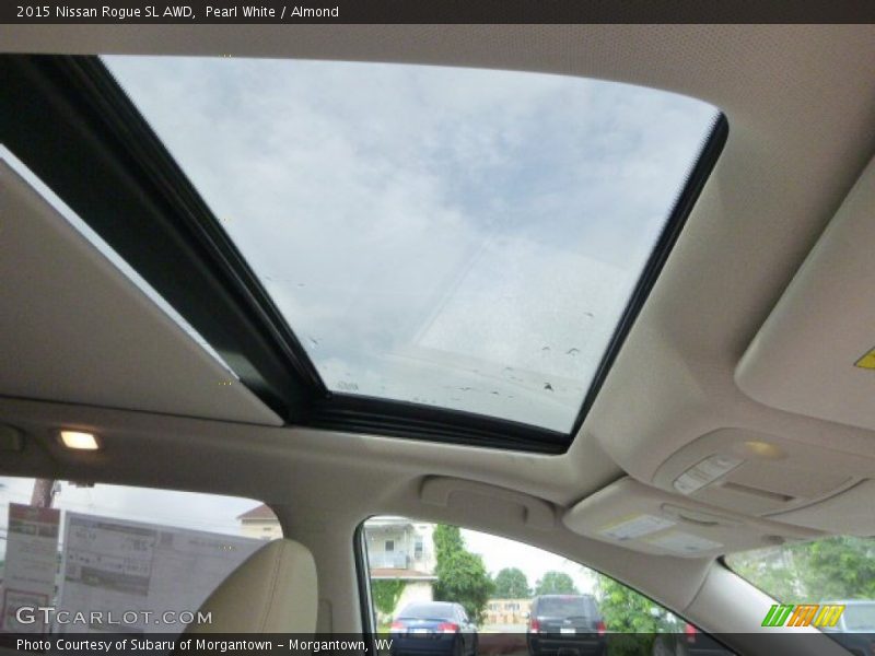 Pearl White / Almond 2015 Nissan Rogue SL AWD