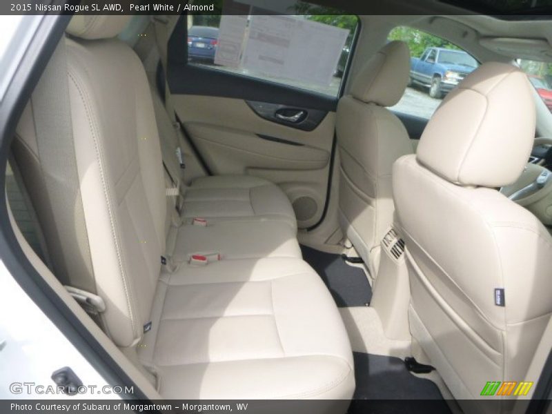 Pearl White / Almond 2015 Nissan Rogue SL AWD