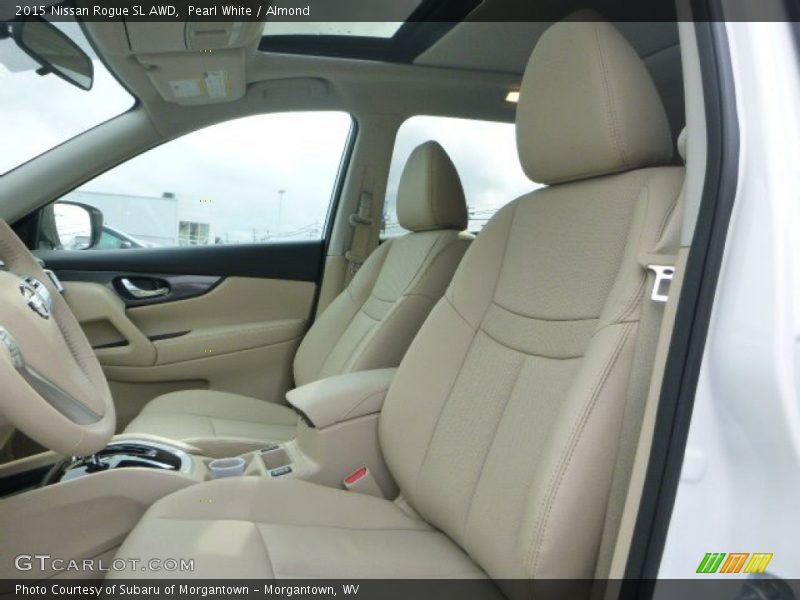 Pearl White / Almond 2015 Nissan Rogue SL AWD