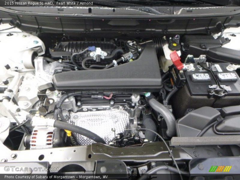 Pearl White / Almond 2015 Nissan Rogue SL AWD