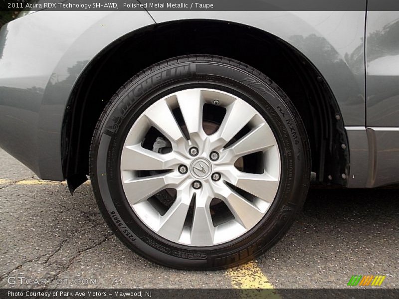 Polished Metal Metallic / Taupe 2011 Acura RDX Technology SH-AWD