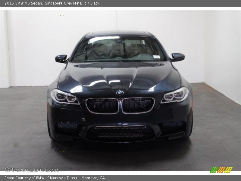 Singapore Grey Metallic / Black 2015 BMW M5 Sedan