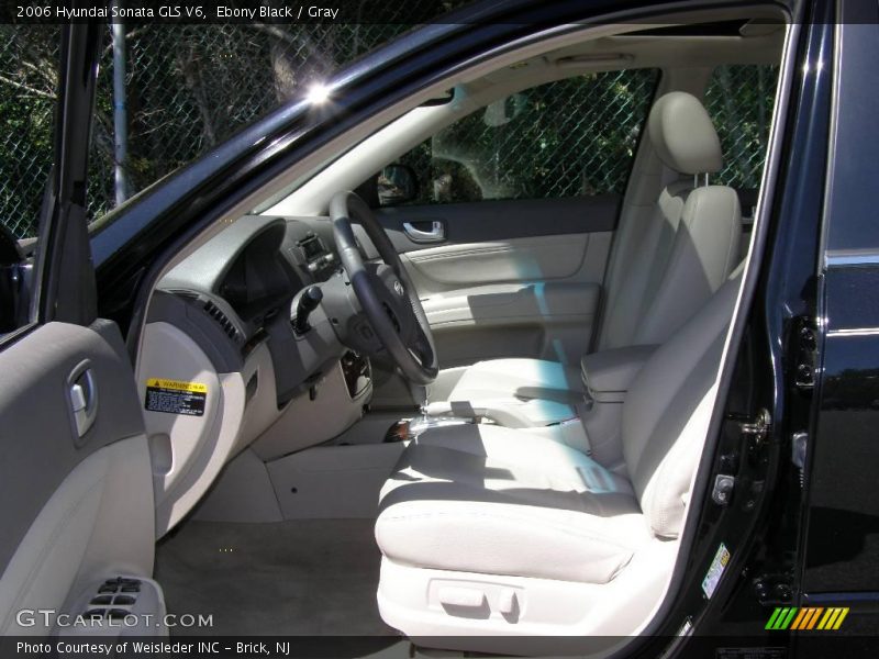 Ebony Black / Gray 2006 Hyundai Sonata GLS V6