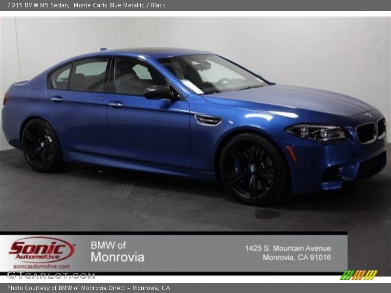 Monte Carlo Blue Metallic / Black 2015 BMW M5 Sedan