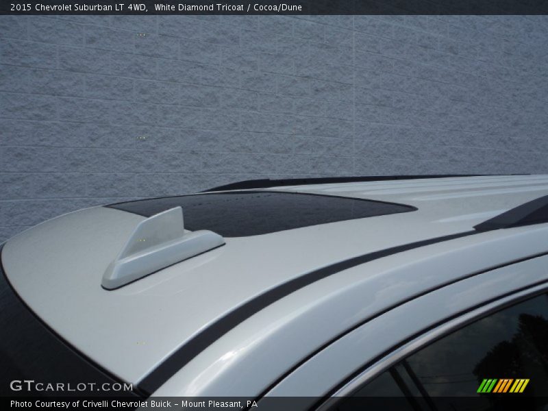 White Diamond Tricoat / Cocoa/Dune 2015 Chevrolet Suburban LT 4WD