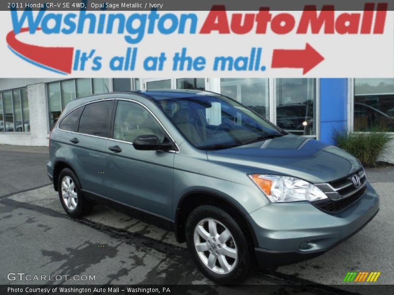 Opal Sage Metallic / Ivory 2011 Honda CR-V SE 4WD