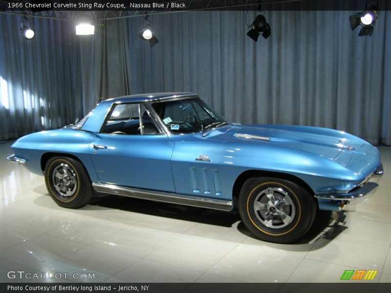 Nassau Blue / Black 1966 Chevrolet Corvette Sting Ray Coupe