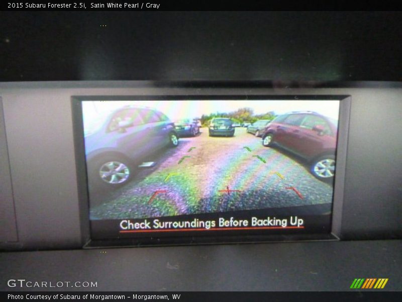 Satin White Pearl / Gray 2015 Subaru Forester 2.5i