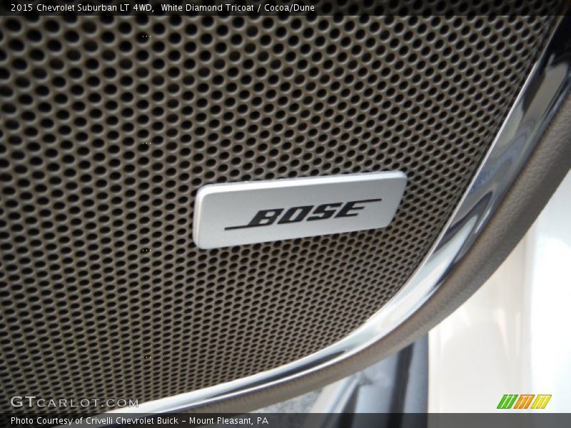 White Diamond Tricoat / Cocoa/Dune 2015 Chevrolet Suburban LT 4WD