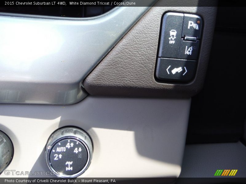 White Diamond Tricoat / Cocoa/Dune 2015 Chevrolet Suburban LT 4WD