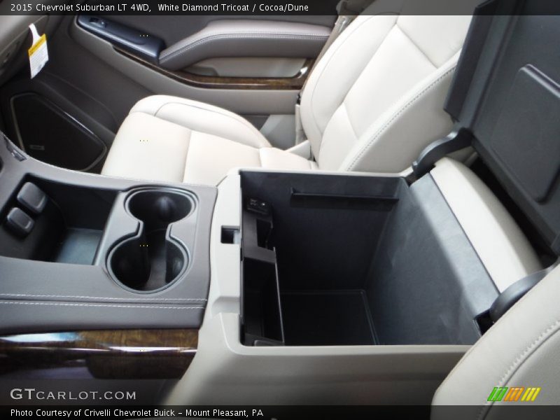 White Diamond Tricoat / Cocoa/Dune 2015 Chevrolet Suburban LT 4WD