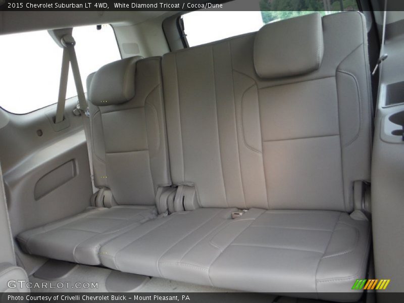 White Diamond Tricoat / Cocoa/Dune 2015 Chevrolet Suburban LT 4WD
