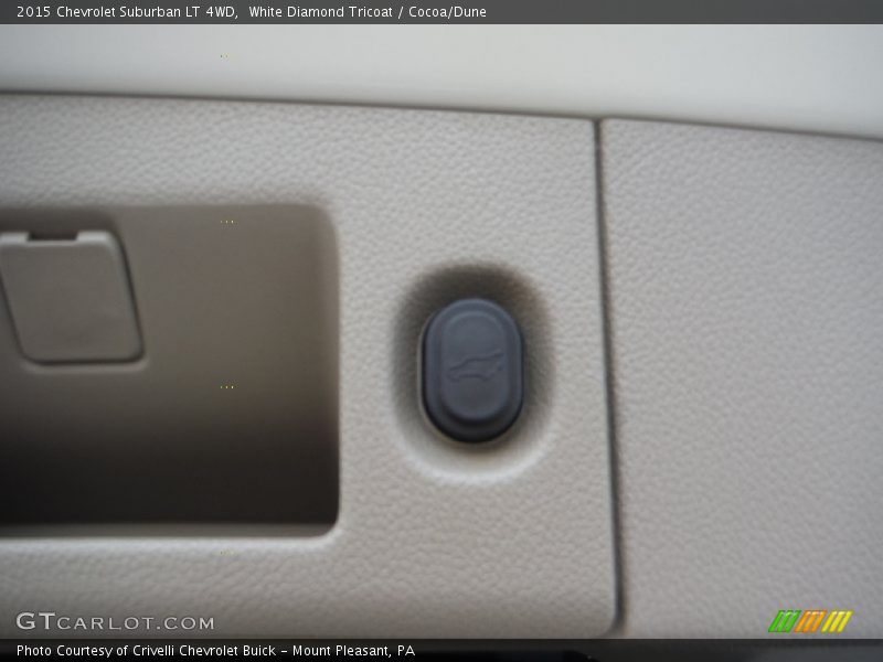 White Diamond Tricoat / Cocoa/Dune 2015 Chevrolet Suburban LT 4WD