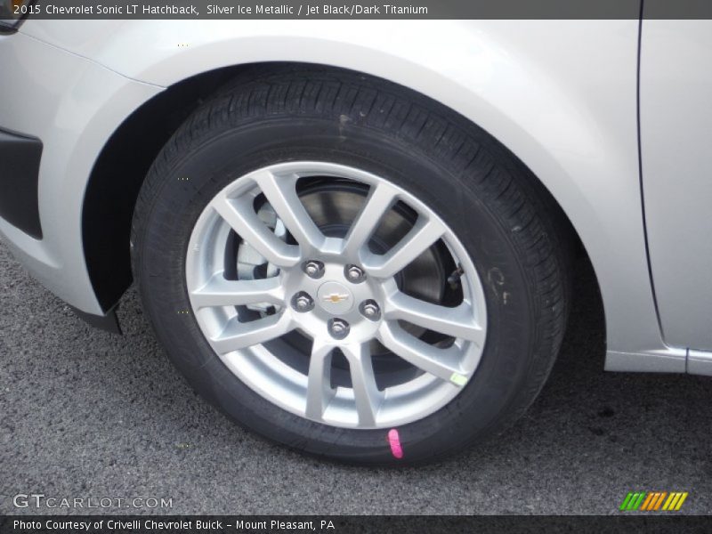 Silver Ice Metallic / Jet Black/Dark Titanium 2015 Chevrolet Sonic LT Hatchback