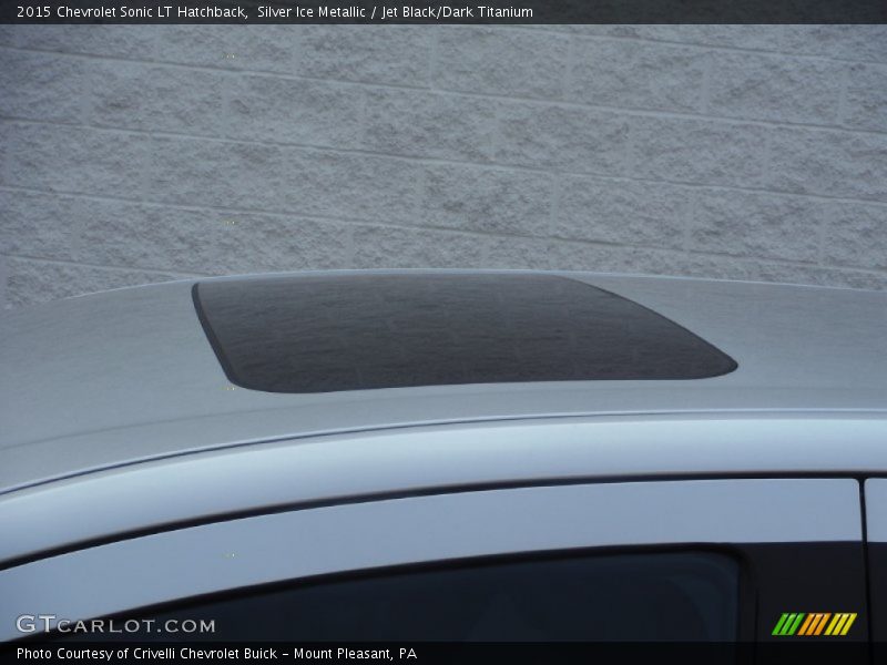 Silver Ice Metallic / Jet Black/Dark Titanium 2015 Chevrolet Sonic LT Hatchback
