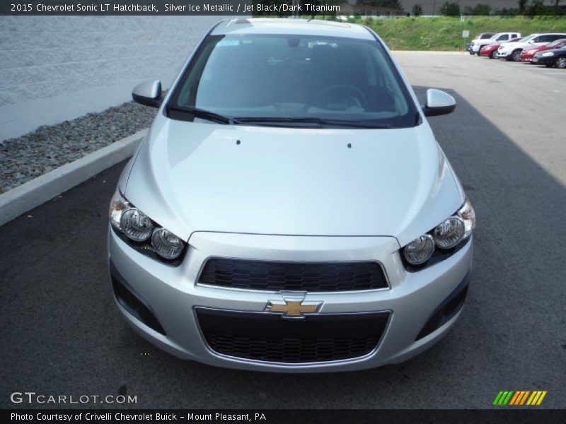 Silver Ice Metallic / Jet Black/Dark Titanium 2015 Chevrolet Sonic LT Hatchback