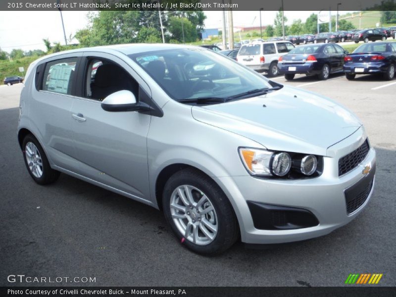 Silver Ice Metallic / Jet Black/Dark Titanium 2015 Chevrolet Sonic LT Hatchback