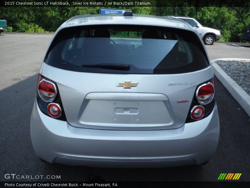 Silver Ice Metallic / Jet Black/Dark Titanium 2015 Chevrolet Sonic LT Hatchback