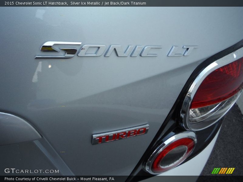 Silver Ice Metallic / Jet Black/Dark Titanium 2015 Chevrolet Sonic LT Hatchback