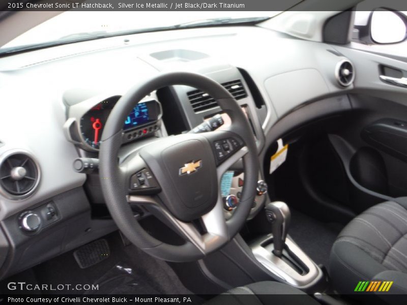 Silver Ice Metallic / Jet Black/Dark Titanium 2015 Chevrolet Sonic LT Hatchback