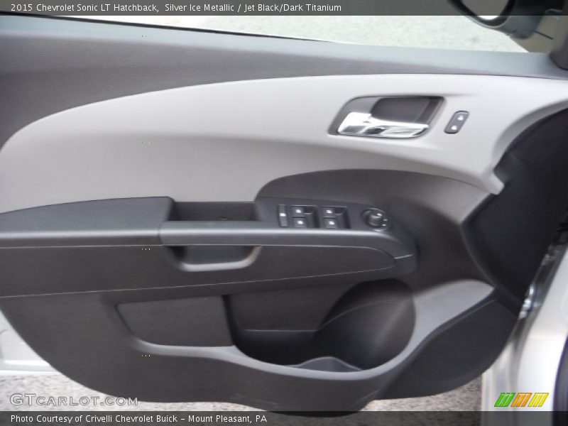 Silver Ice Metallic / Jet Black/Dark Titanium 2015 Chevrolet Sonic LT Hatchback
