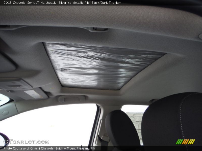 Silver Ice Metallic / Jet Black/Dark Titanium 2015 Chevrolet Sonic LT Hatchback