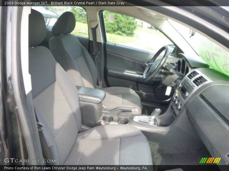 Brilliant Black Crystal Pearl / Dark Slate Gray 2009 Dodge Avenger SXT