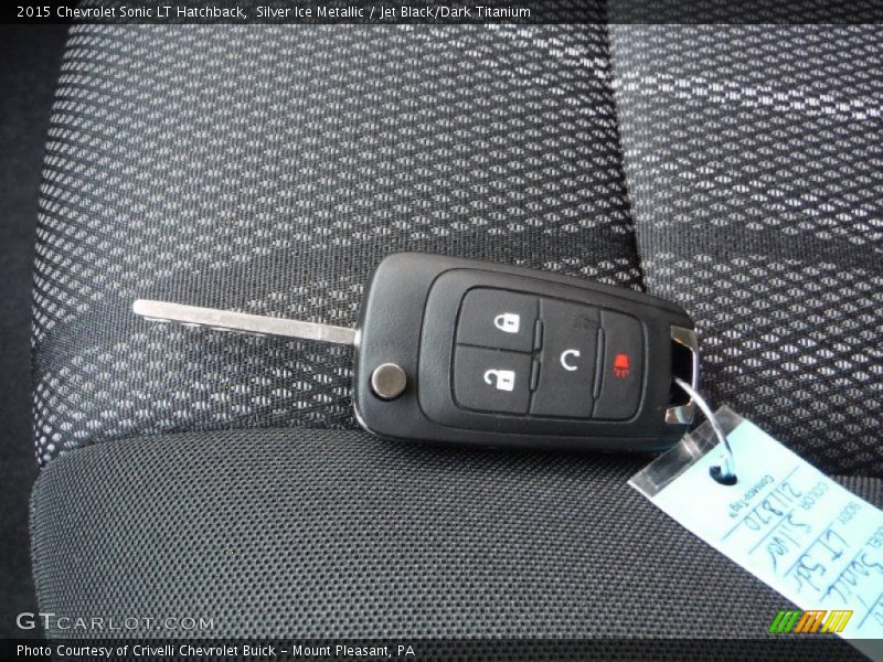 Silver Ice Metallic / Jet Black/Dark Titanium 2015 Chevrolet Sonic LT Hatchback