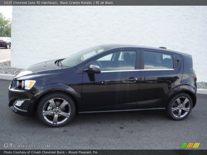 Black Granite Metallic / RS Jet Black 2015 Chevrolet Sonic RS Hatchback