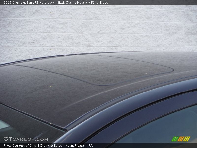 Black Granite Metallic / RS Jet Black 2015 Chevrolet Sonic RS Hatchback