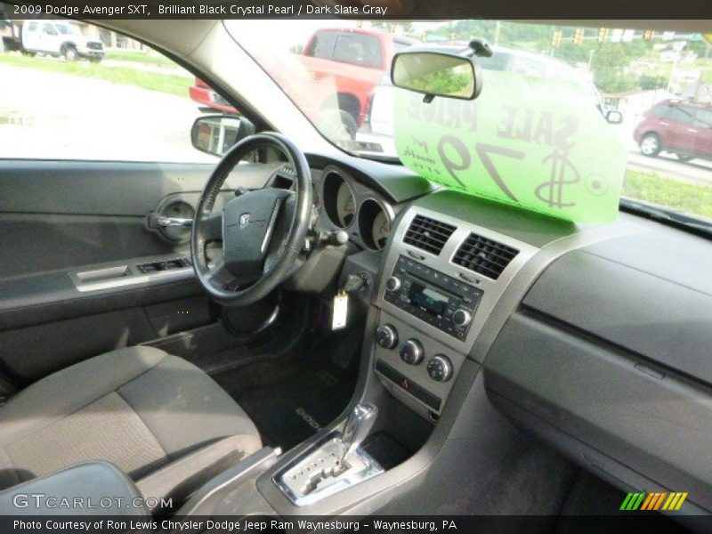 Brilliant Black Crystal Pearl / Dark Slate Gray 2009 Dodge Avenger SXT