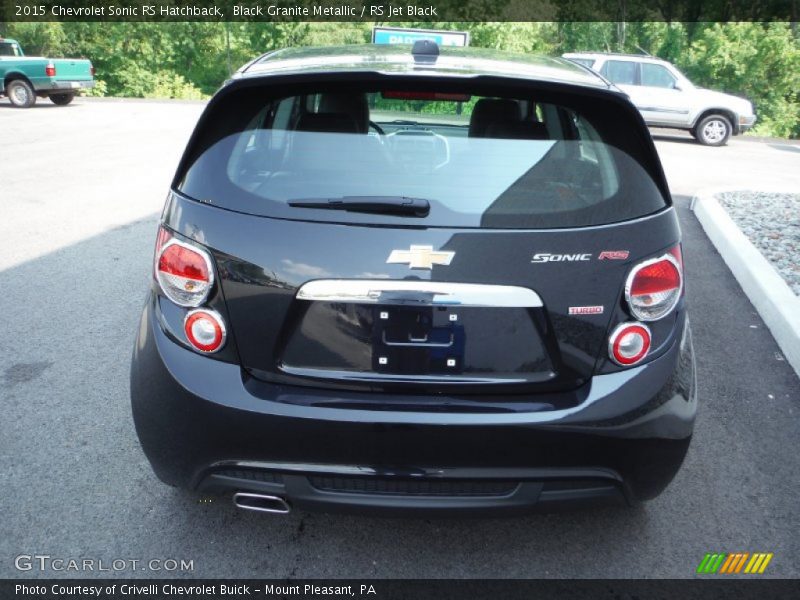 Black Granite Metallic / RS Jet Black 2015 Chevrolet Sonic RS Hatchback