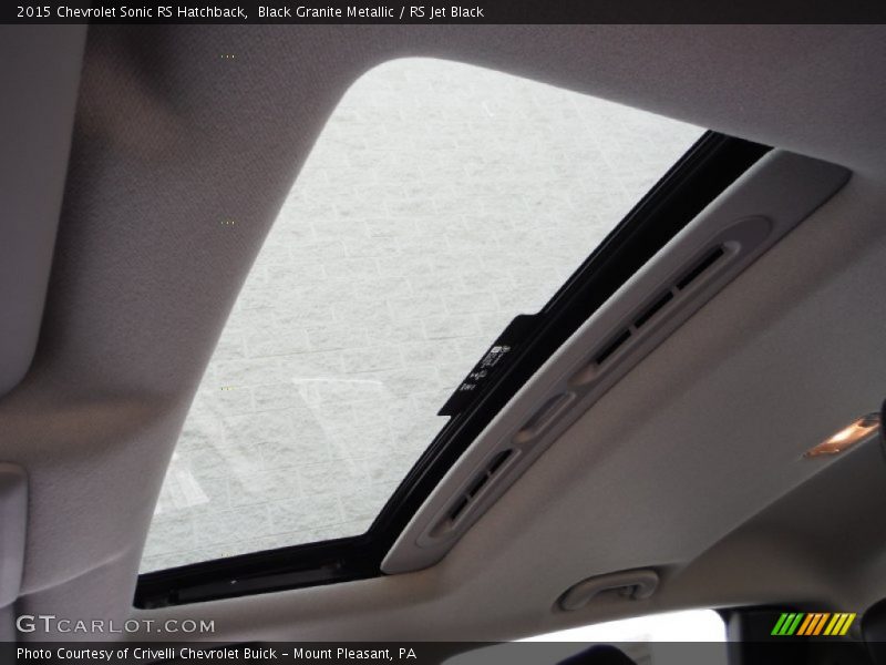 Black Granite Metallic / RS Jet Black 2015 Chevrolet Sonic RS Hatchback