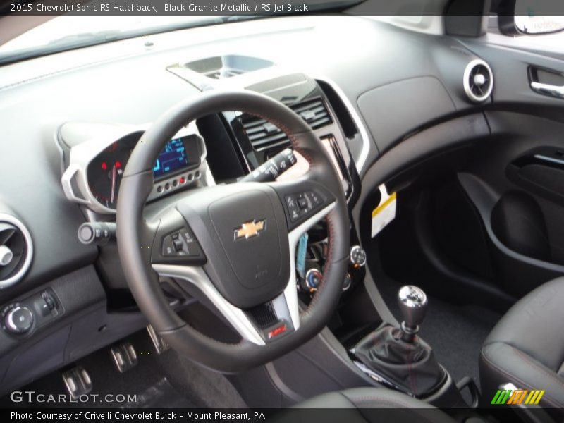 Black Granite Metallic / RS Jet Black 2015 Chevrolet Sonic RS Hatchback