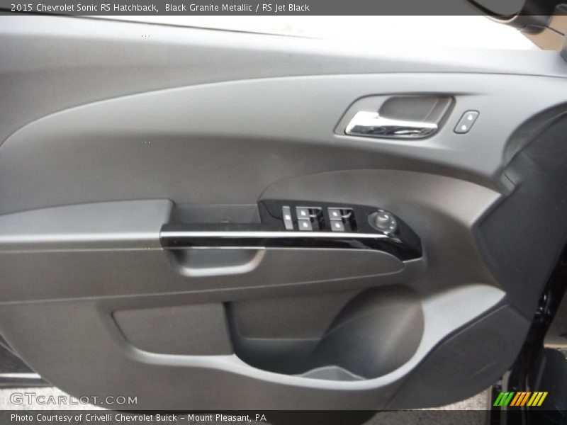 Black Granite Metallic / RS Jet Black 2015 Chevrolet Sonic RS Hatchback