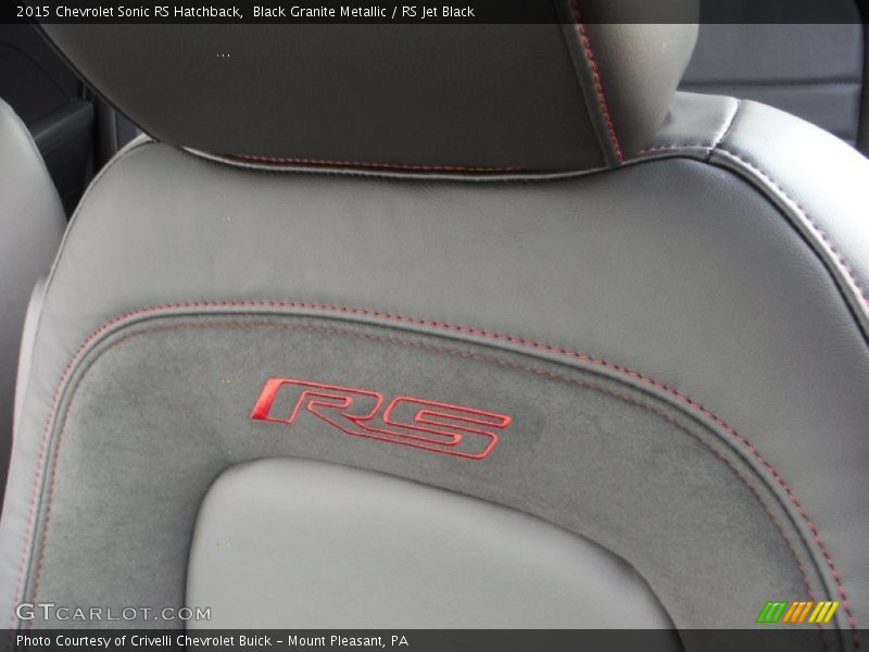 Black Granite Metallic / RS Jet Black 2015 Chevrolet Sonic RS Hatchback