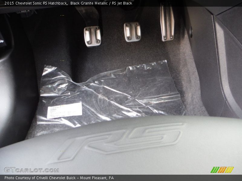 Black Granite Metallic / RS Jet Black 2015 Chevrolet Sonic RS Hatchback