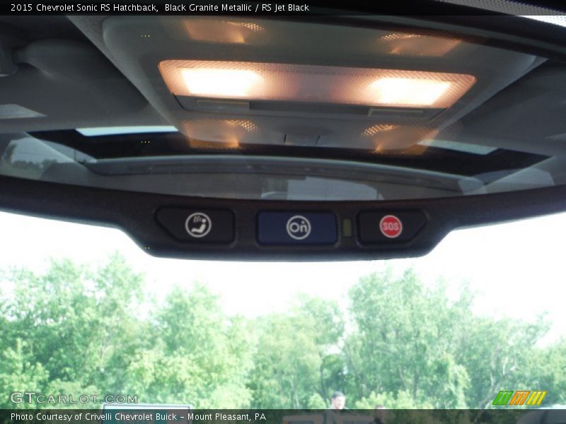 Black Granite Metallic / RS Jet Black 2015 Chevrolet Sonic RS Hatchback