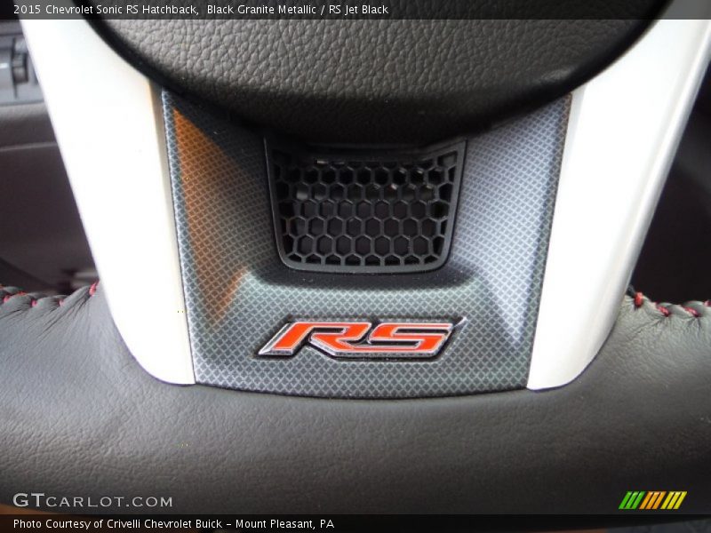 Black Granite Metallic / RS Jet Black 2015 Chevrolet Sonic RS Hatchback