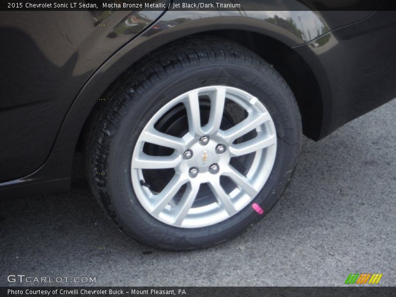 Mocha Bronze Metallic / Jet Black/Dark Titanium 2015 Chevrolet Sonic LT Sedan