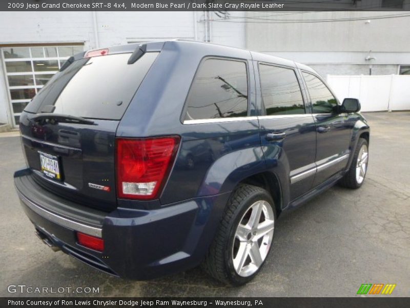 Modern Blue Pearl / Dark Slate Gray Royale Leather 2009 Jeep Grand Cherokee SRT-8 4x4