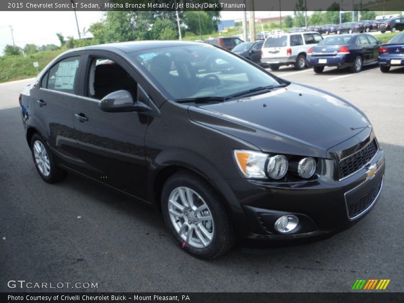 Mocha Bronze Metallic / Jet Black/Dark Titanium 2015 Chevrolet Sonic LT Sedan