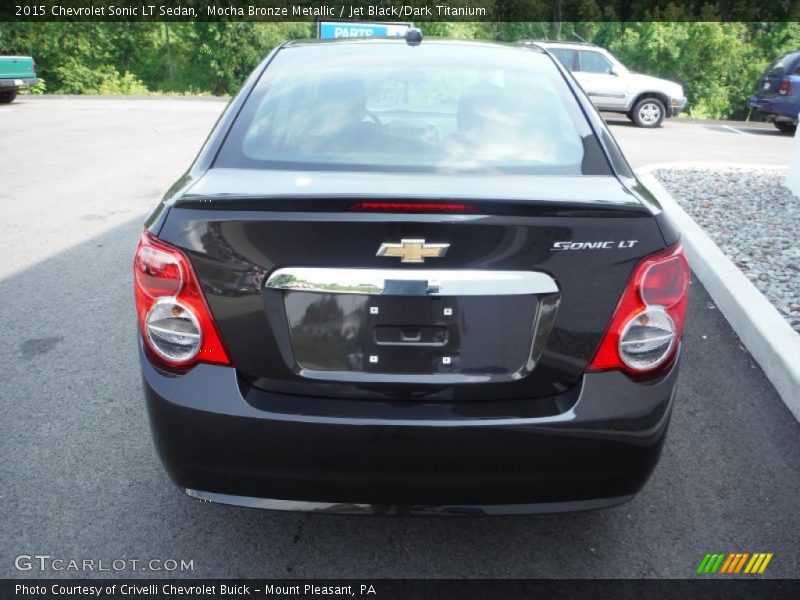 Mocha Bronze Metallic / Jet Black/Dark Titanium 2015 Chevrolet Sonic LT Sedan