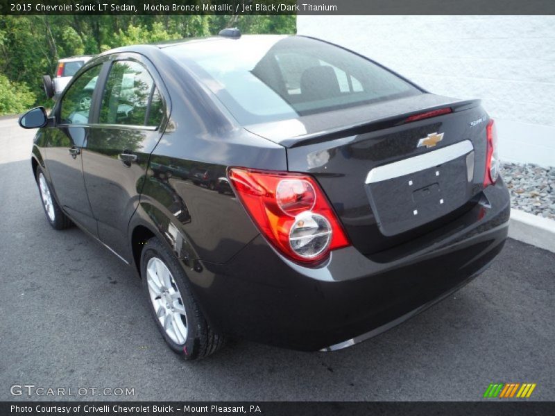 Mocha Bronze Metallic / Jet Black/Dark Titanium 2015 Chevrolet Sonic LT Sedan