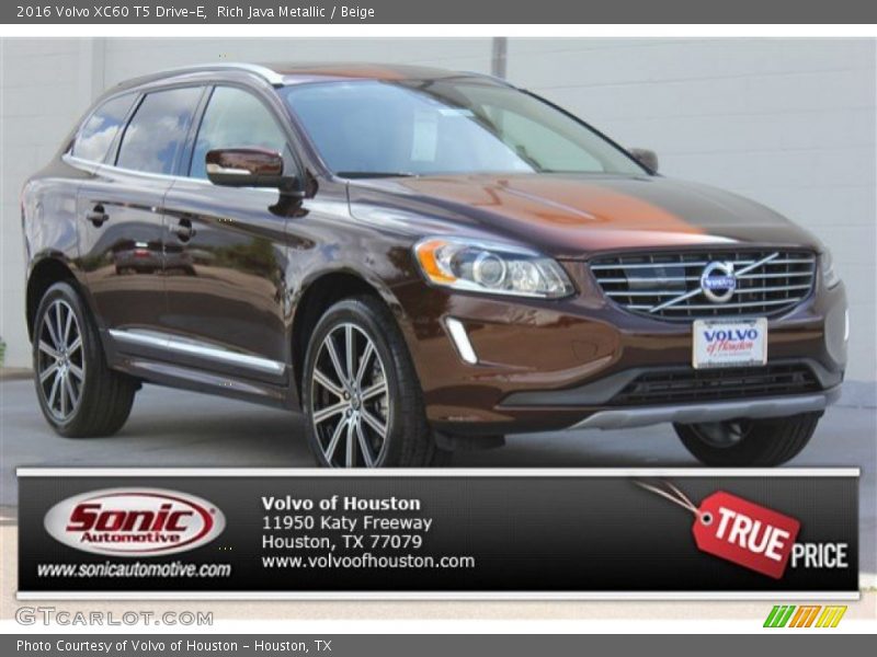 Rich Java Metallic / Beige 2016 Volvo XC60 T5 Drive-E