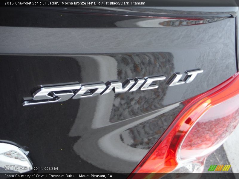 Mocha Bronze Metallic / Jet Black/Dark Titanium 2015 Chevrolet Sonic LT Sedan